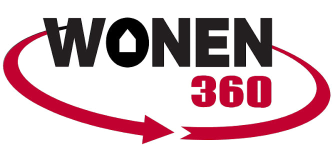 Logo van Wonen360, dat schreef over zijden bloemen van Fan of Flowers