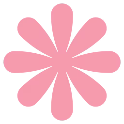 Icoon van een bloem voor het unieke assortiment zijden bloemen