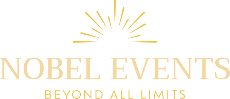 Logo van Nobel Events, zakelijke partner van Fan of Flowers voor eventdecoratie met zijden bloemen.